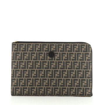 Fendi Vintage Document Case Zucca Coated Canvas 