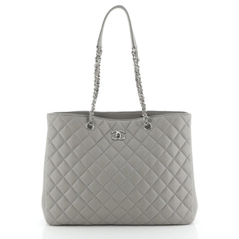 Chanel Classic CC Shopping Tote Quilted Calfskin Large