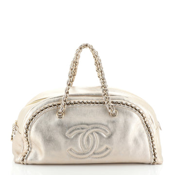 Chanel Luxe Ligne Bowler Bag Leather Large