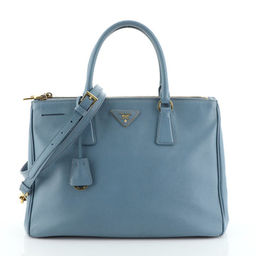 Prada Double Zip Lux Tote Saffiano Leather Medium
