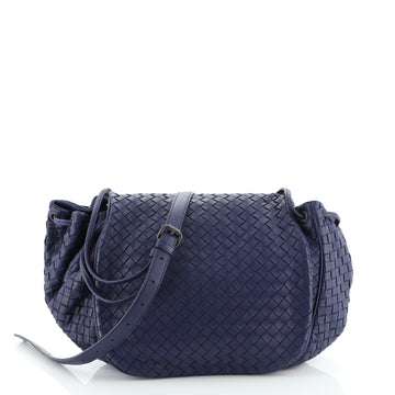 Bottega Veneta Flap Messenger Bag Intrecciato Nappa Small