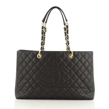 Chanel Grand Shopping Tote Quilted Caviar XL