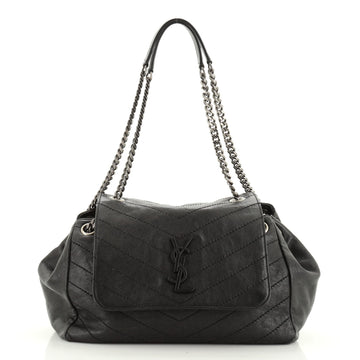 Saint Laurent Nolita Satchel Matelasse Chevron Leather Medium