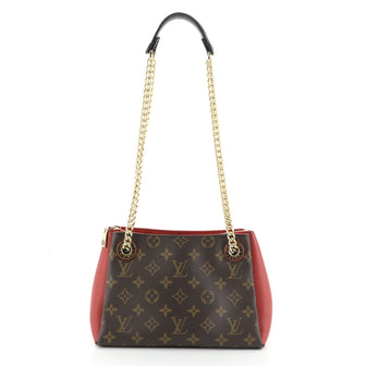Louis Vuitton Surene Handbag Monogram Canvas with Leather BB