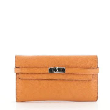Hermes Kelly Wallet Chevre Mysore Long