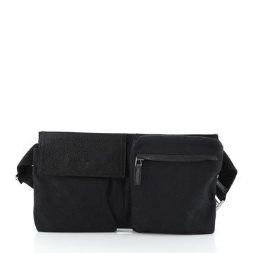 Gucci Vintage Double Belt Bag GG Canvas 