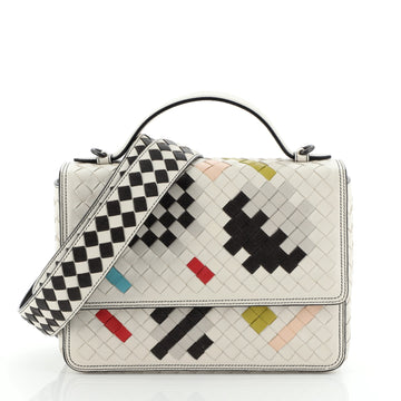 Bottega Veneta Abstract Alumna Top Handle Bag Intrecciato Nappa Small
