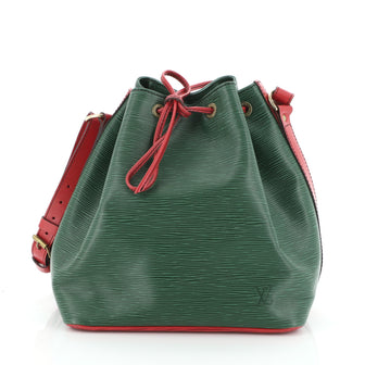 Louis Vuitton Bicolor Petit Noe Handbag Epi Leather 