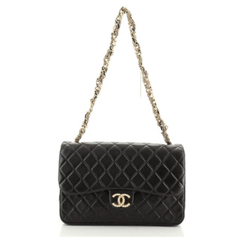 Chanel Westminster Tangled Pearl Chain Flap Bag Quilted Lambskin Medium