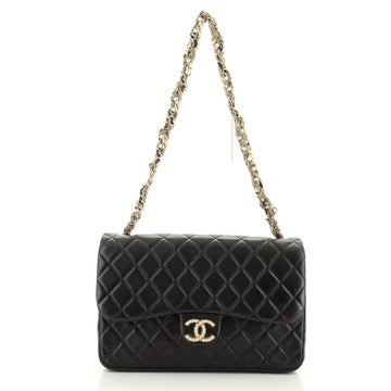 Chanel Westminster Tangled Pearl Chain Flap Bag Quilted Lambskin Medium