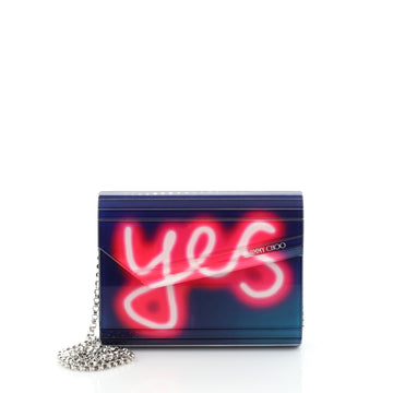 Jimmy Choo Candy Clutch Printed Acrylic Small