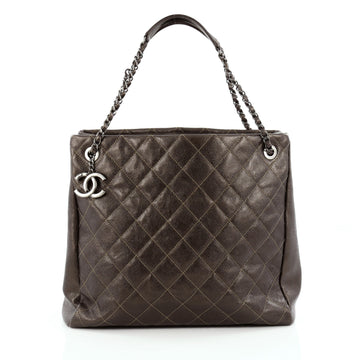 Chanel Chic Shopping Tote Quilted Caviar North South
