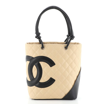 Chanel Cambon Tote Quilted Leather Medium