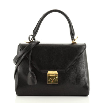 Mark Cross Hadley Satchel Leather Medium