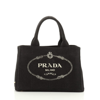 Prada Canapa Convertible Tote Canvas Mini