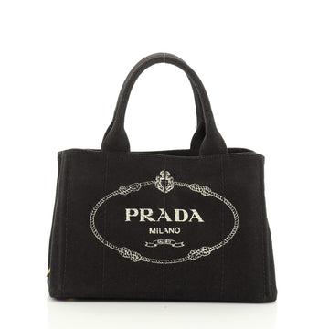 Prada Canapa Convertible Tote Canvas Mini