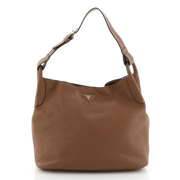 Prada Belt Strap Hobo Vitello Daino Large