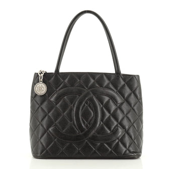 Chanel Medallion Tote Quilted Caviar 