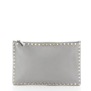 Valentino Rockstud Pouch Leather Large