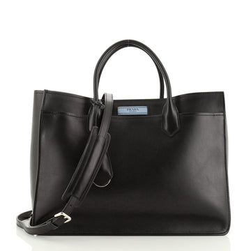 Prada Dual Shopping Tote Calfskin East West