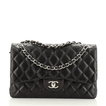 Chanel Classic Double Flap Bag Quilted Lambskin Jumbo