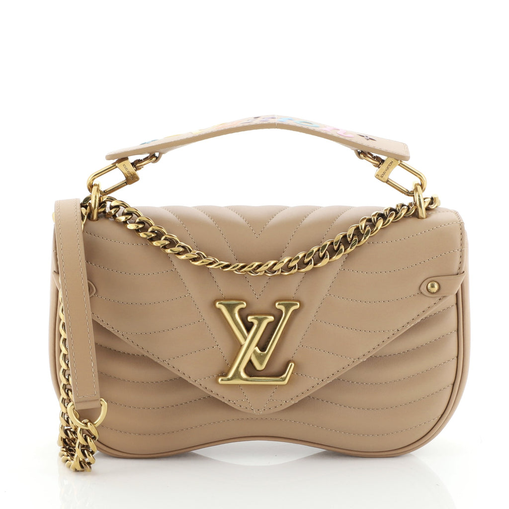 Louis Vuitton New Wave MM Quilted Calfskin Leather Shoulder Bag at 1stDibs