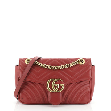 Gucci GG Marmont Flap Bag Matelasse Leather Small