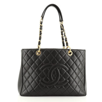 Chanel Grand Shopping Tote Quilted Caviar 