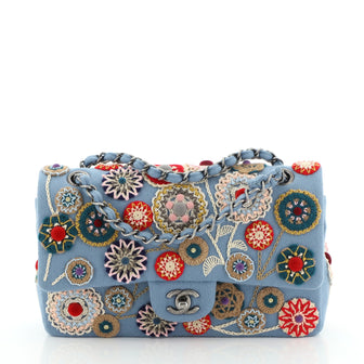 Chanel Paris-Salzburg Flap Bag Embroidered Felt Medium