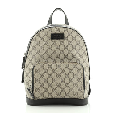 Gucci Zip Pocket Backpack GG Coated Canvas Small