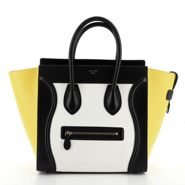 Celine Tricolor Luggage Bag Leather Mini