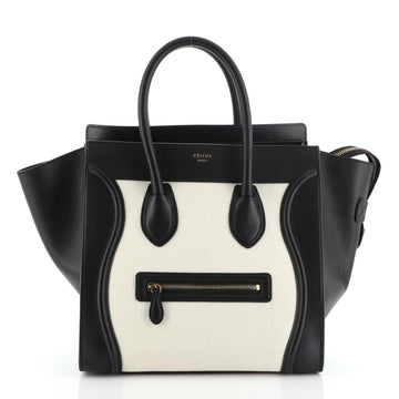 Celine Bicolor Luggage Bag Leather Mini