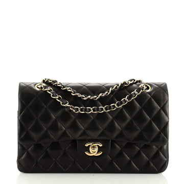 Chanel Vintage Classic Double Flap Bag Quilted Lambskin Medium