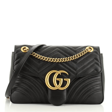 Gucci GG Marmont Flap Bag Matelasse Leather Medium