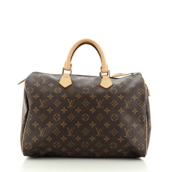Louis Vuitton Speedy Handbag Monogram Canvas 35