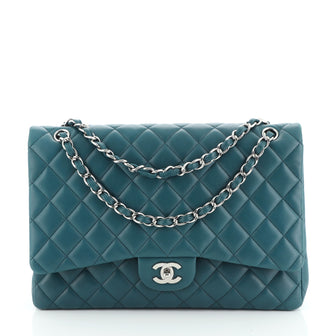 Chanel Classic Double Flap Bag Quilted Lambskin Maxi
