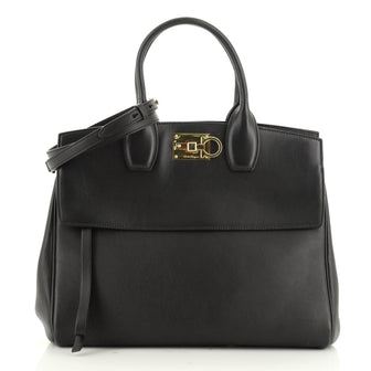 Salvatore Ferragamo Studio Satchel Leather Medium