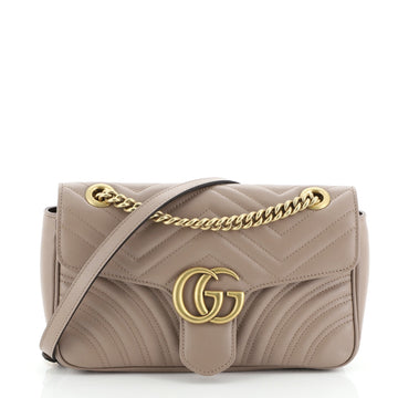 Gucci GG Marmont Flap Bag Matelasse Leather Small