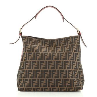 Fendi Buckle Strap Hobo Zucca Canvas Small