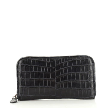 Bottega Veneta Zip Around Wallet Crocodile 