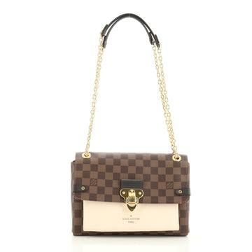 Louis Vuitton Vavin Handbag Damier with Leather PM