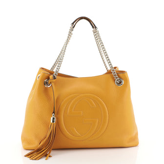 Gucci Soho Chain Strap Shoulder Bag Leather Medium
