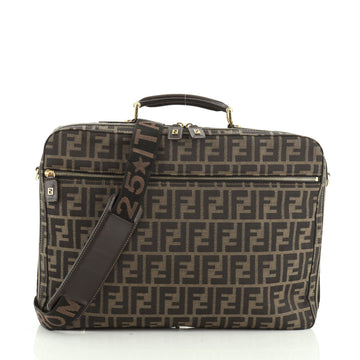 Fendi Vintage Logo Briefcase Zucca Canvas Medium