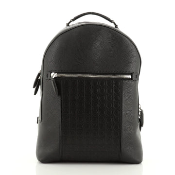 Salvatore Ferragamo Firenze Backpack Embossed Leather Medium