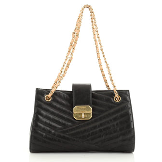 Chanel Gabrielle Tote Chevron Leather Medium
