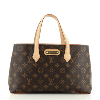 Louis Vuitton Wilshire Handbag Monogram Canvas PM