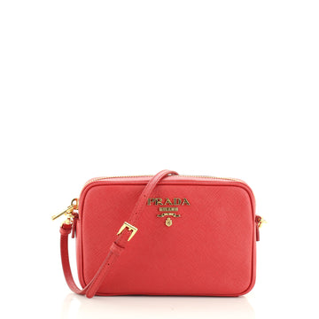 Prada Zip Crossbody Bag Saffiano Leather Small