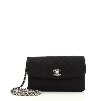 Chanel VIP Chain Crossbody Quilted Jersey 