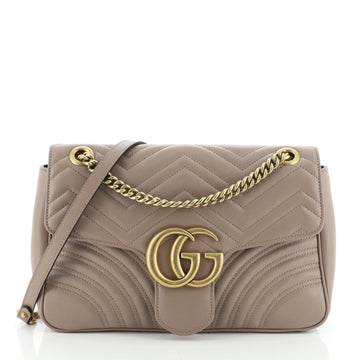 Gucci GG Marmont Flap Bag Matelasse Leather Medium