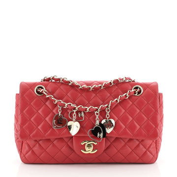 Chanel Valentine Hearts Flap Bag Quilted Lambskin Medium